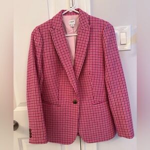 J. Crew Pink & Burgundy Blazer Size 2